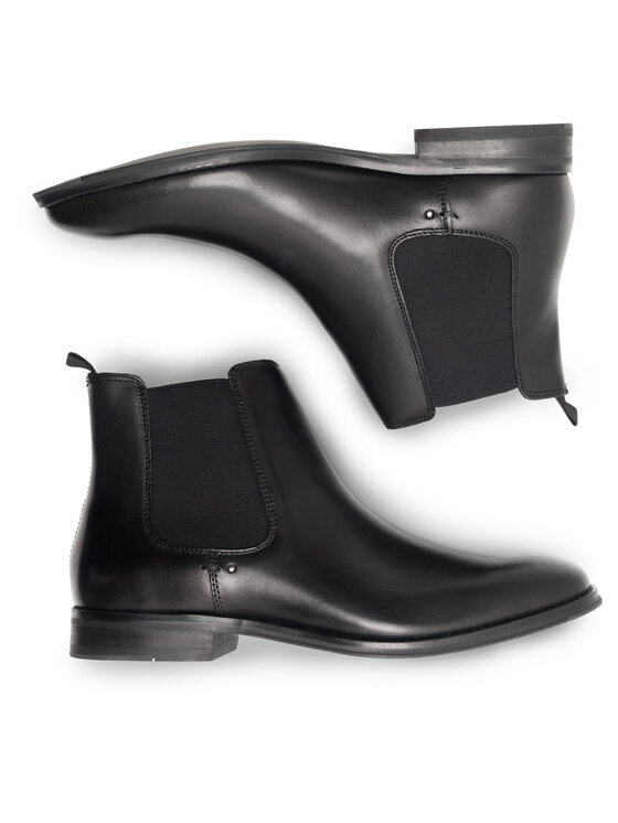 GINO ROSSI Kotníková obuv s elastickým prvkem Gino Rossi SOPRANO-05 123AM Černá