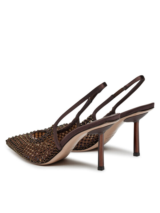 Le Silla Туфлі на шпильці Le Silla Chanel Gilda Stocking 2299U080P1PPSAS748 Коричневий