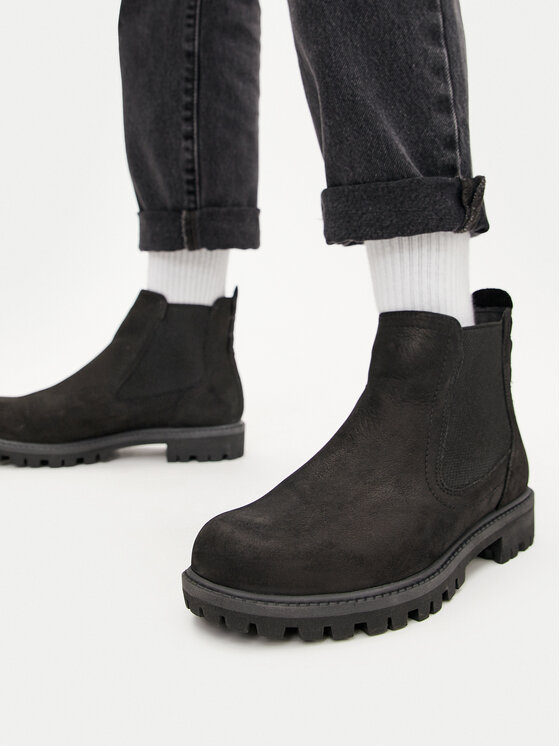 Tamaris Členková obuv s elastickým prvkom Tamaris 1-25401-41 Čierna