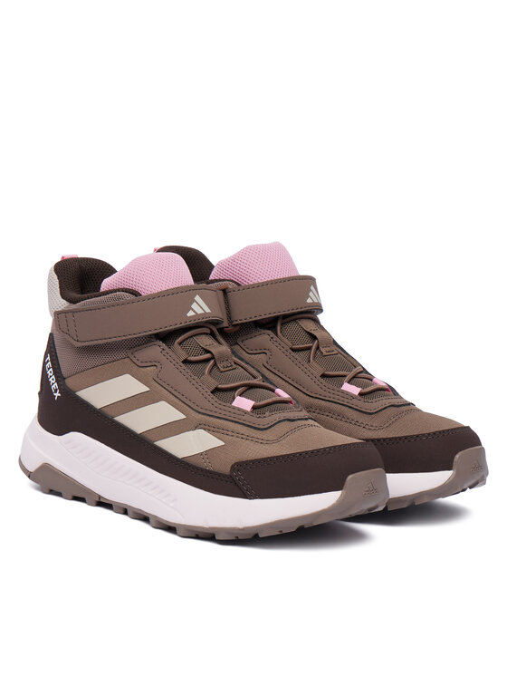 adidas Trekingová obuv adidas Terrex Anylander Mid Children Hiking Shoes JR9726 Hnedá