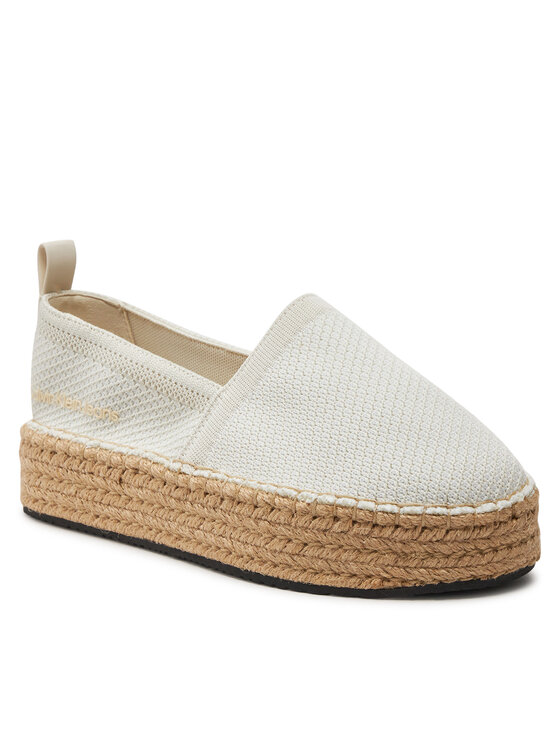 Calvin Klein Jeans Espadrilles Calvin Klein Jeans Platform Espadrille Uc YW0YW01377 Écru