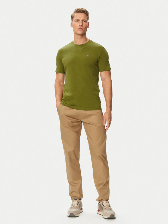 Napapijri Napapijri Camiseta Salis Ss NP0A4H8D Caqui Regular Fit