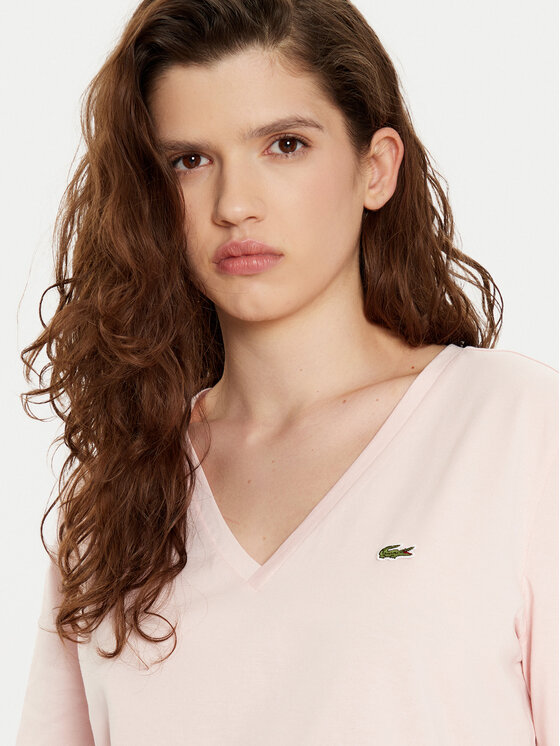 Lacoste Lacoste Футболка TF7300 Рожевий Regular Fit