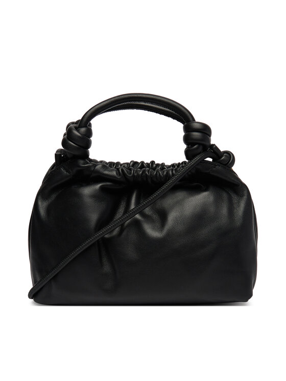 Tommy Hilfiger Дамска чанта Tommy Hilfiger Th Soft Leather Med Crossover AW0AW18369 Черен