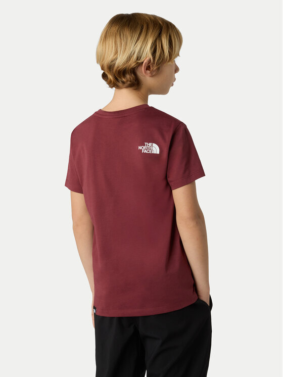 The North Face The North Face Camiseta Simple Dome NF0A87T4 Guinda/burdeos Regular Fit