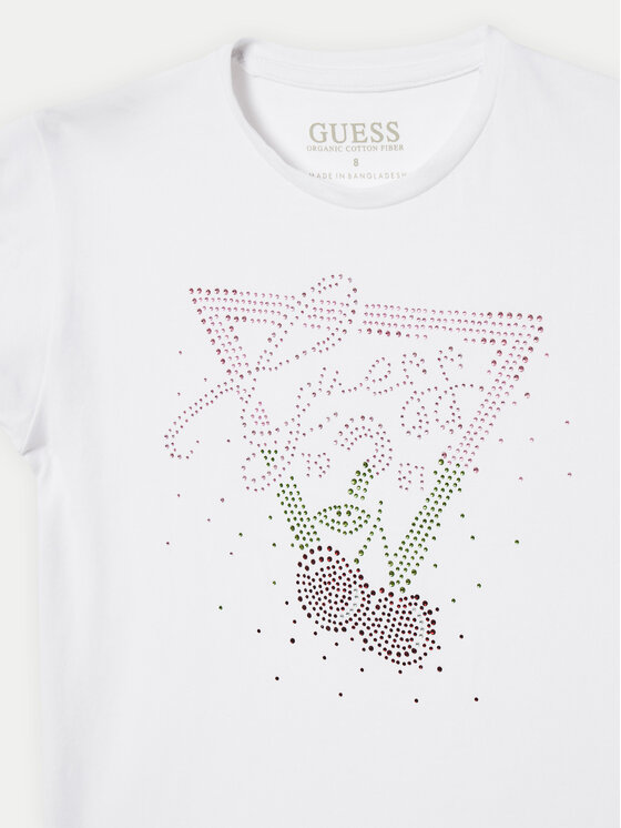 Guess Guess Póló J5GI01 K6YW4 Fehér Regular Fit