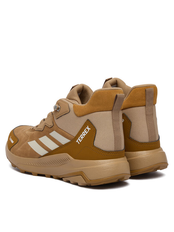 adidas Trekkings adidas Terrex Anylander Leather Mid Climaproof Hiking Shoes KH8876 Maro deschis