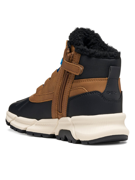 Geox Kotníková obuv Geox J Flexyper Plus Boy B Abx J56LCB 0MECE C0013 M Hnědá
