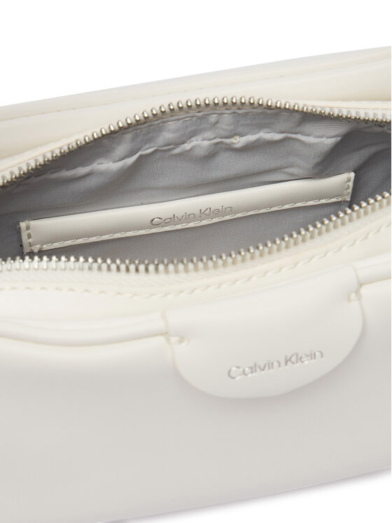 Calvin Klein Borsetta Calvin Klein Emblem Trio Top Handle Camera Ba LV04F3370G Bianco