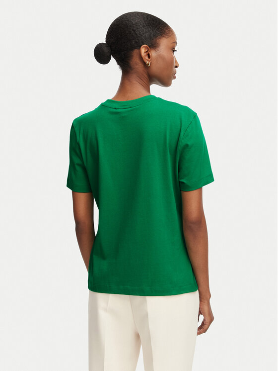 Tommy Hilfiger Tommy Hilfiger Camiseta Logo Embroidery WW0WW48699 Verde Regular Fit