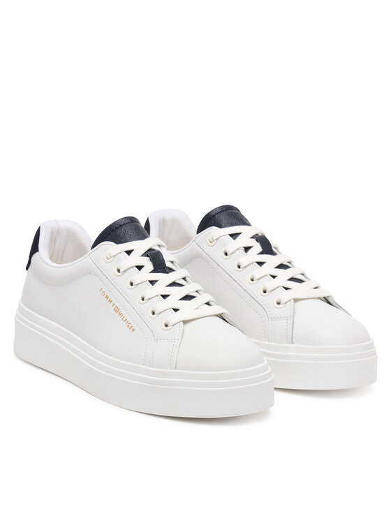 Tommy Hilfiger Sneakersy Tommy Hilfiger Th Feminine Platform Monogram FW0FW09594 Biały