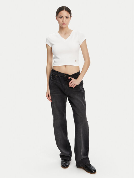 Calvin Klein Jeans Calvin Klein Jeans Majica LV047C910G Bela Regular Fit