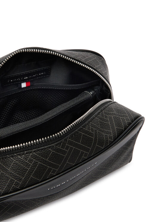 Tommy Hilfiger Kosmetinė Tommy Hilfiger Th Flag Monogram Washbag AM0AM14298 Juoda