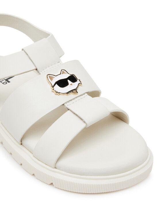 Karl Lagerfeld Kids Sandali Karl Lagerfeld Kids Z30372 M Écru