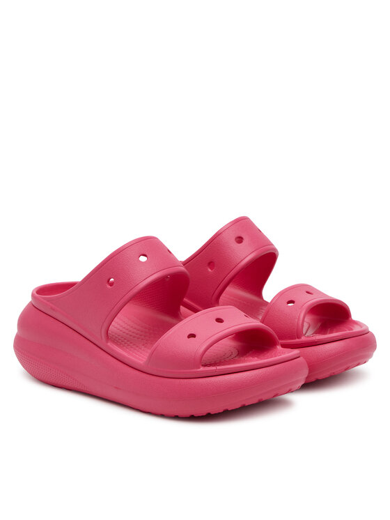 Crocs Natikači Crocs Classic Crush Sandal 207670 Roza