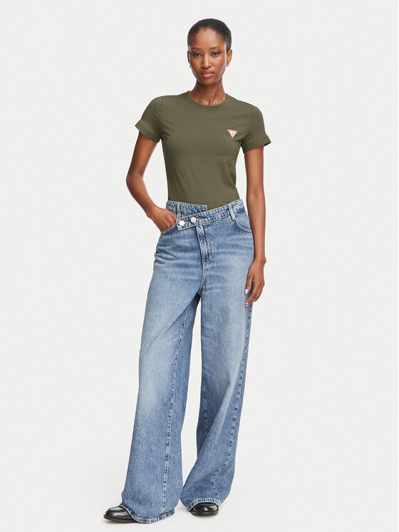 Guess Guess Camiseta W2YI44 J1314 Caqui Regular Fit