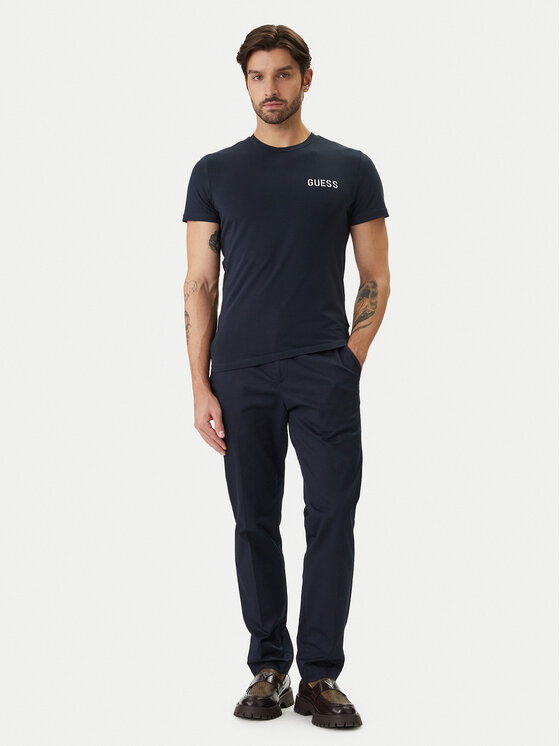 Guess Guess Camiseta U6GM03 K6YW1 Azul marino Slim Fit