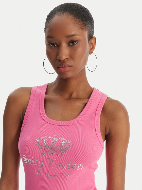 Juicy Couture Juicy Couture Top Gothic Crown JCBLV126807 Rosa Slim Fit