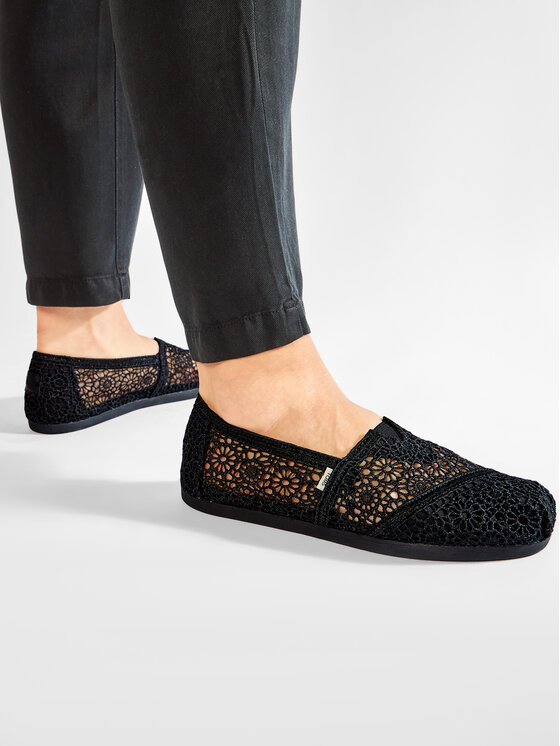 Toms Poltopánky Toms Alpargata 10016254 Čierna