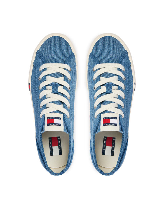 Tommy Jeans Tenis superge Tommy Jeans Archive Y2K Denim EN0EN03033 Modra