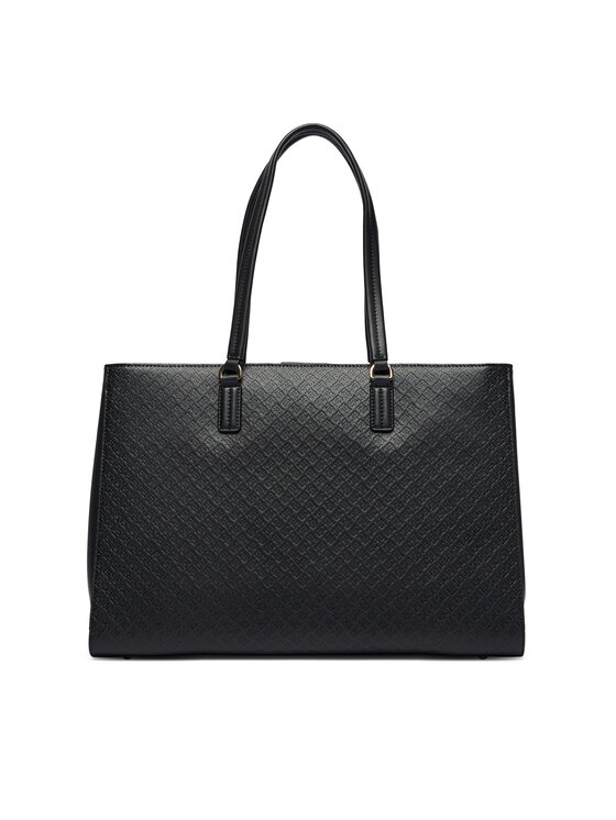 Tommy Hilfiger Geantă Tommy Hilfiger Th Daily Tote Mono AW0AW18417 Negru