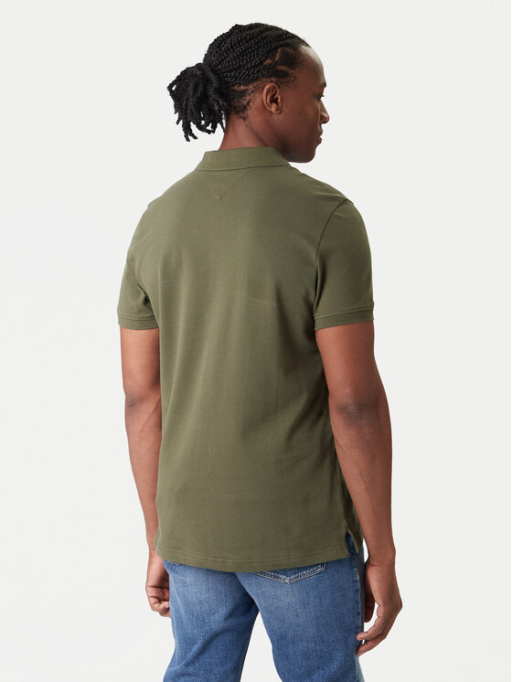 Tommy Jeans Tommy Jeans Polo DM0DM20676 Caqui Slim Fit
