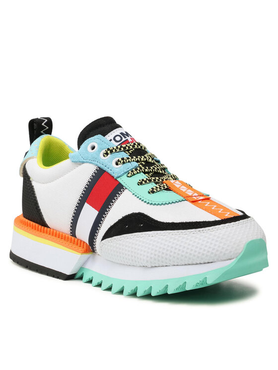 Tommy Jeans Laisvalaikio batai Tommy Jeans Fashion Tommy Jeans Runner EN0EN01196 Balta