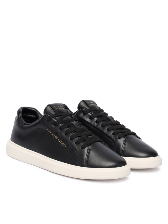 Tommy Hilfiger Zapatillas Tommy Hilfiger Icon Court Light Weight Shinny FW0FW08949 Negro