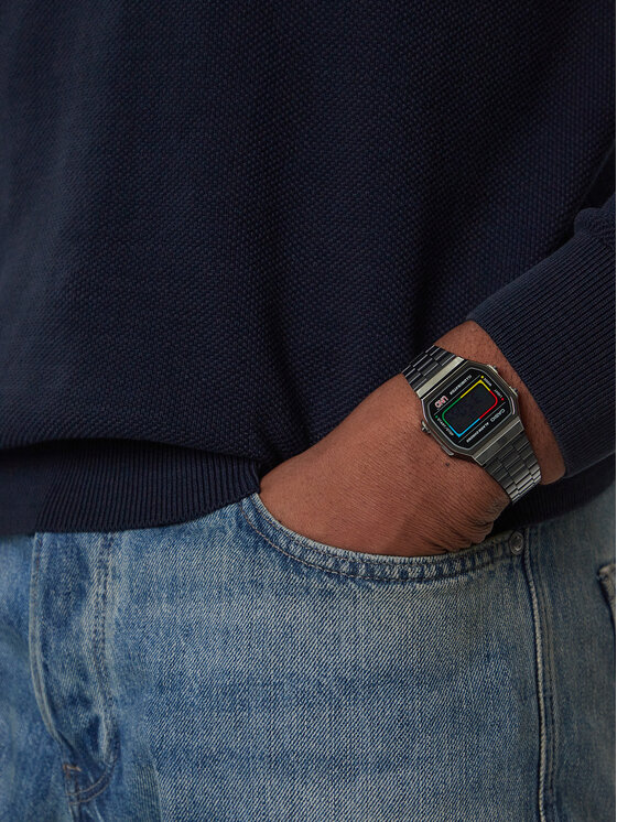 Casio Ρολόι Casio Vintage Maxi X Uno™ A168WEUC-1AER Μαύρο