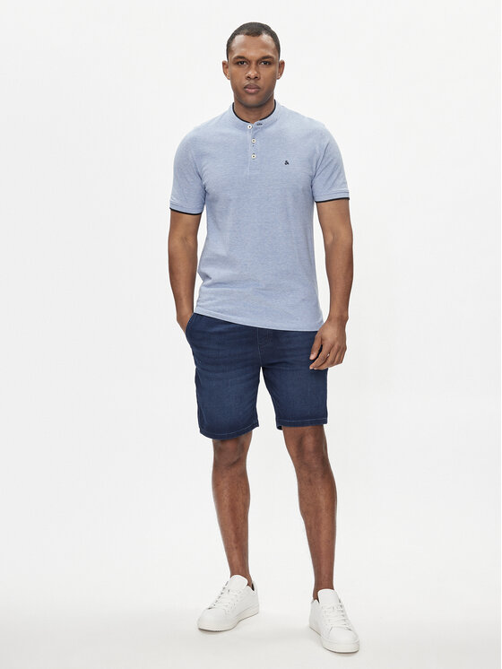 Jack & Jones Jack & Jones Поло Paulos 12199711 Голубий Slim Fit