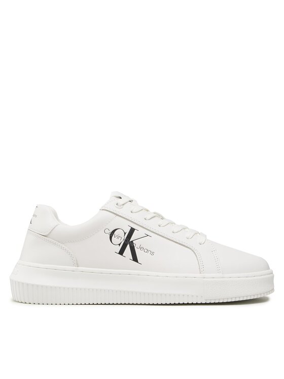 Calvin Klein Jeans Laisvalaikio batai Calvin Klein Jeans Chunky Cupsole Mono Lh YM0YM00681 Balta