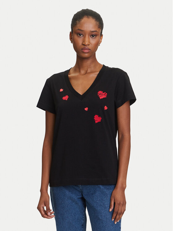 KARL LAGERFELD KARL LAGERFELD Camiseta A3W17017 Negro Regular Fit