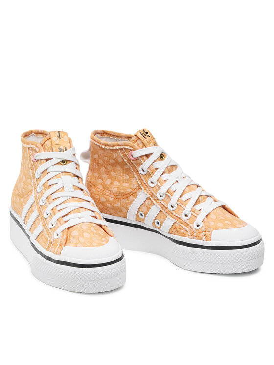 adidas Снікерcи adidas Disney Nizza Platform Mid GZ1657 Оранжевий