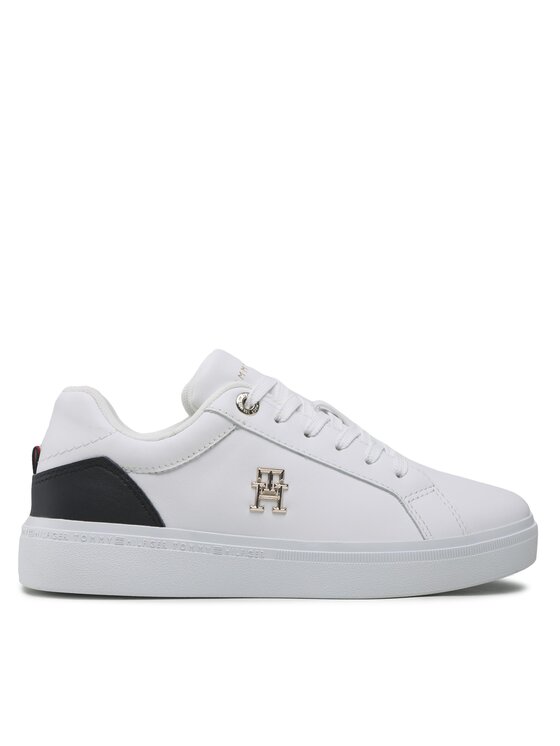 Tommy Hilfiger Sneakersy Tommy Hilfiger Th Court Sneaker FW0FW06854 Bílá