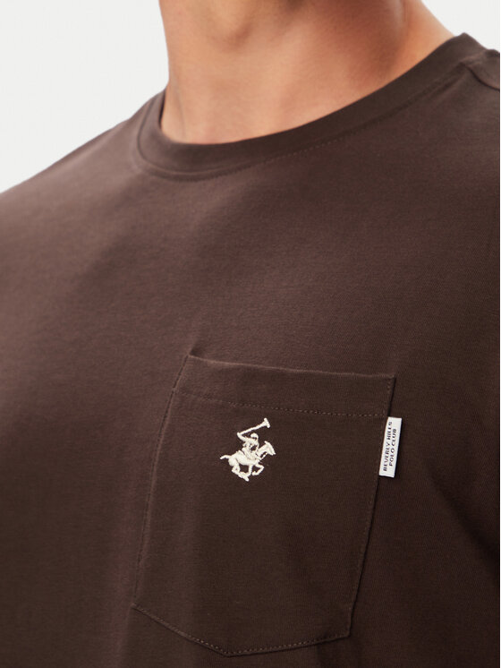 Beverly Hills Polo Club Beverly Hills Polo Club Футболка P-SS26M-TS414000 Коричневий Regular Fit
