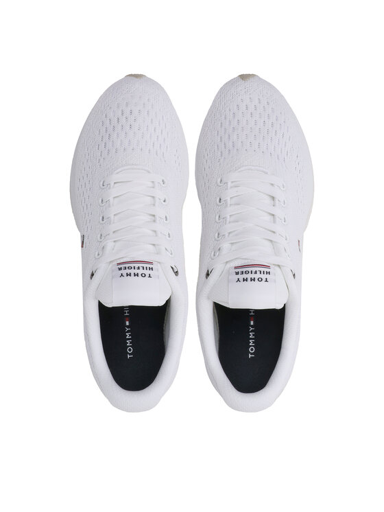 Tommy Hilfiger Сникърси Tommy Hilfiger Lightweight Runner Knit FM0FM04700 Бял