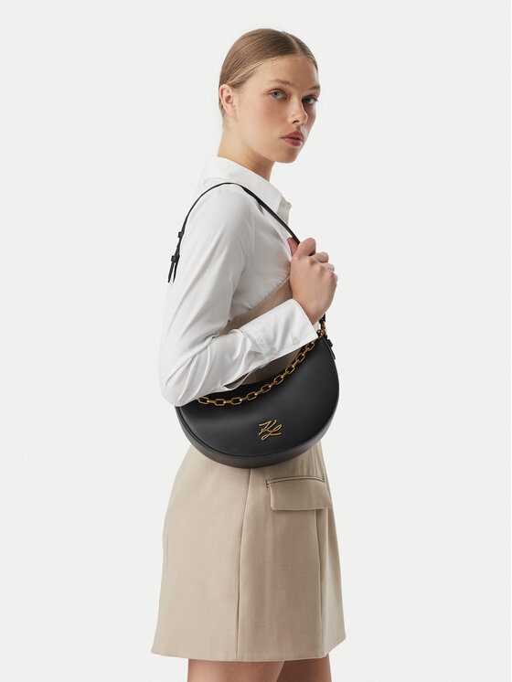 KARL LAGERFELD Ročna torba KARL LAGERFELD B3W30306 Črna