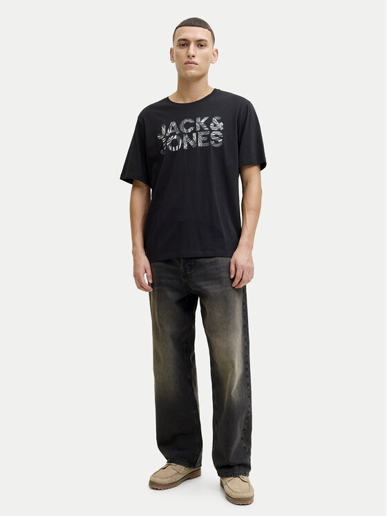 Jack & Jones Jack & Jones Camiseta Ejeff Logo 12288536 Negro Regular Fit