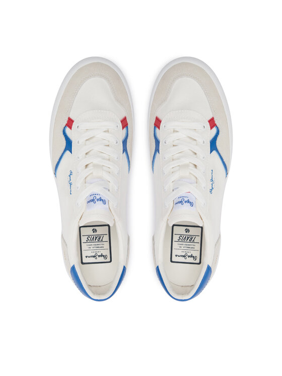 Pepe Jeans Снікерcи Pepe Jeans Travis Brit M PMS31038 Білий