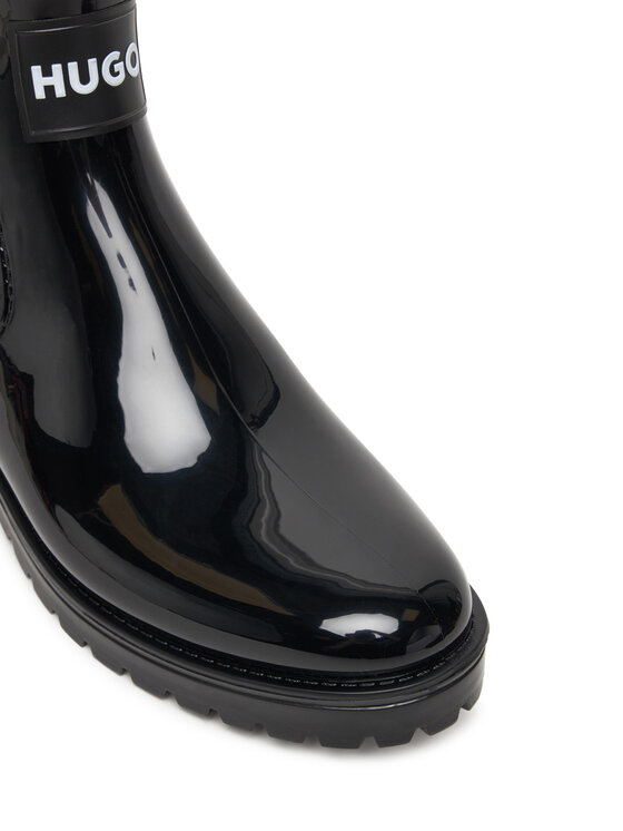 HUGO Гумові чоботи HUGO Tabita Rain Bootie 50498397 Чорний