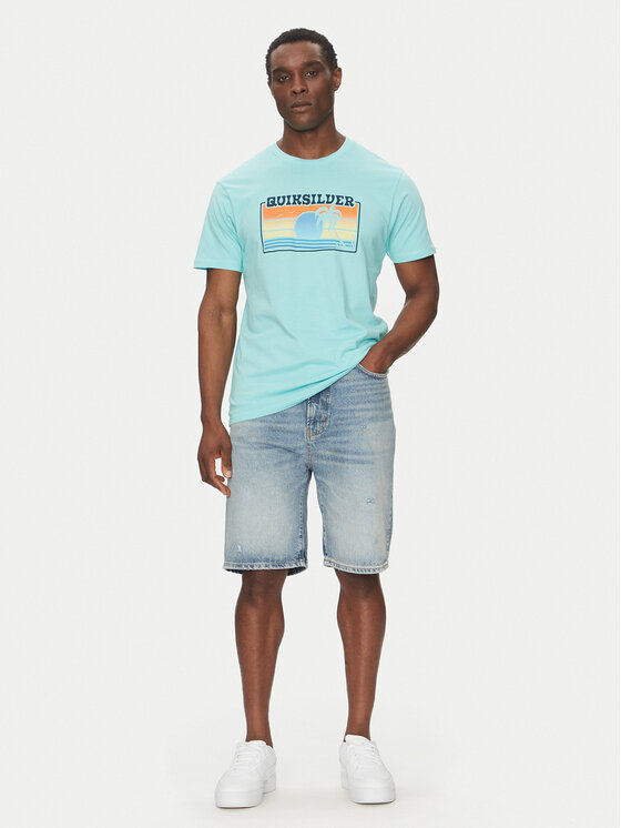 Quiksilver Quiksilver Футболка EQYZT08065 Бірюзовий Regular Fit
