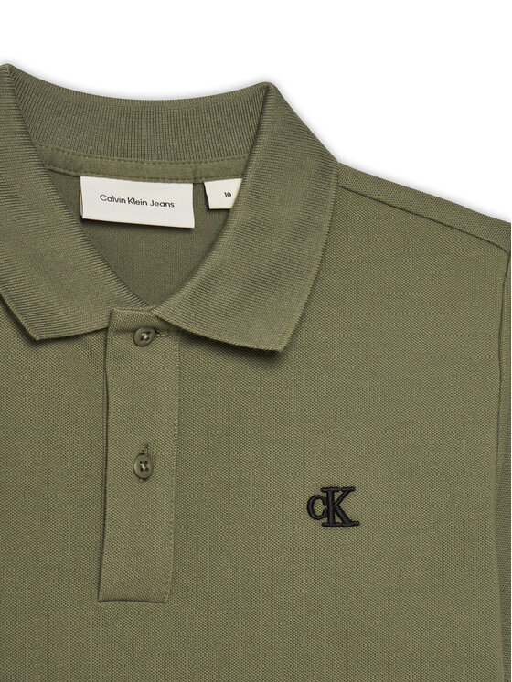 Calvin Klein Jeans Calvin Klein Jeans Polo majica Essential IB0IB02486 D Zelena Regular Fit
