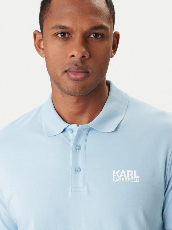 KARL LAGERFELD KARL LAGERFELD Polo 745780 561235 Celeste Regular Fit
