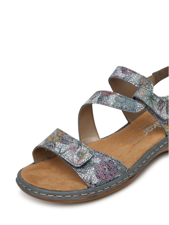 Rieker Sandali Rieker 659C7-90 Siva