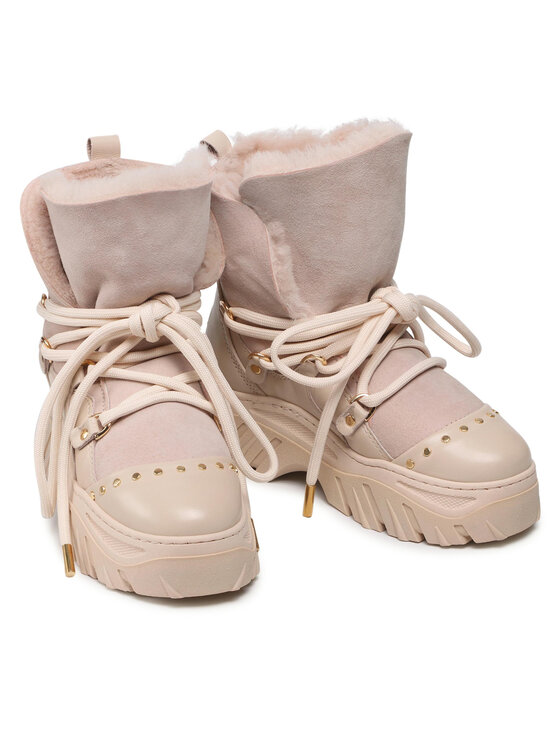 Inuikii Stivali da neve Inuikii Trekking Plain 70202-114 Beige