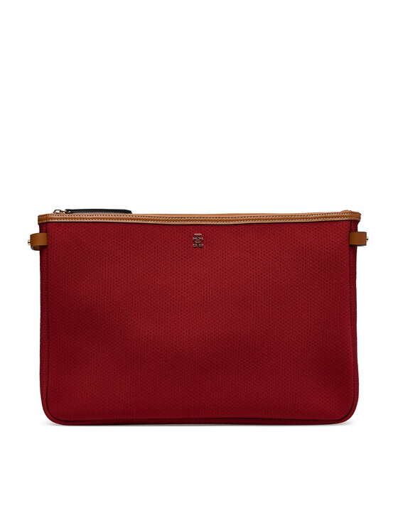 Tommy Hilfiger Torbica Tommy Hilfiger Th Monoplay Tote Le AW0AW17416 Tamno crvena