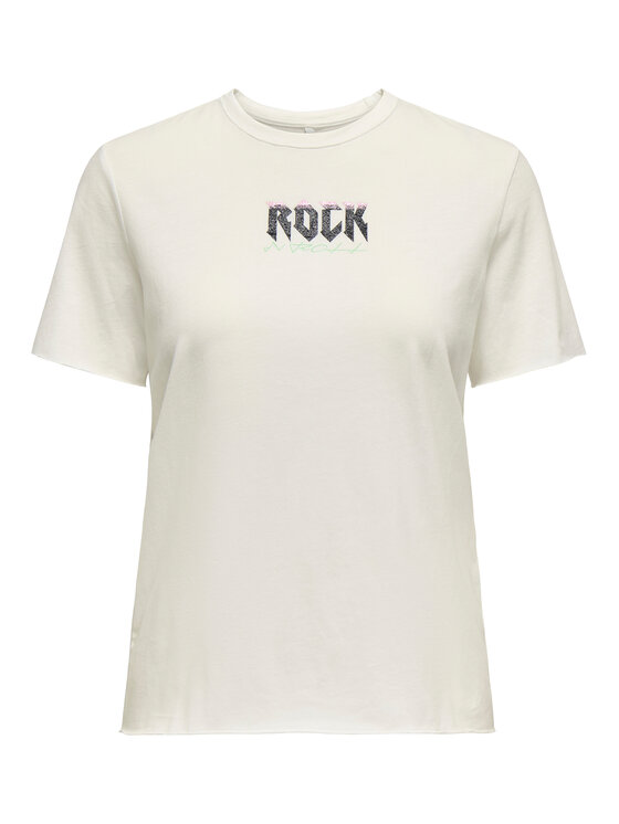 ONLY ONLY Футболка Lucy 15307412 Écru Regular Fit