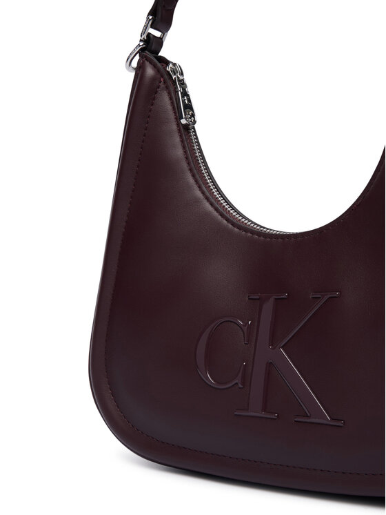 Calvin Klein Táska Calvin Klein Bold Ck Small Crescent Bag LV04F3561G Bordó