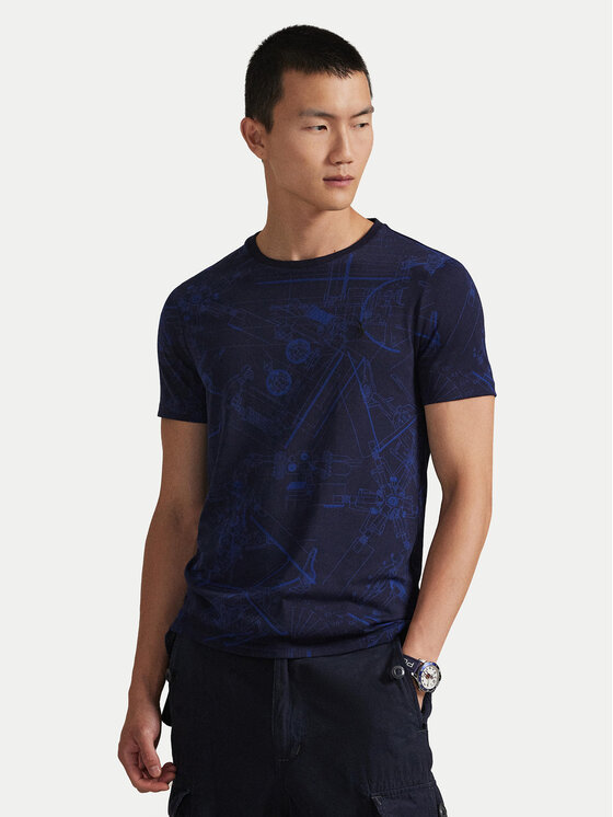 Polo Ralph Lauren Polo Ralph Lauren Camiseta 710P04019001 Azul marino Custom Slim Fit