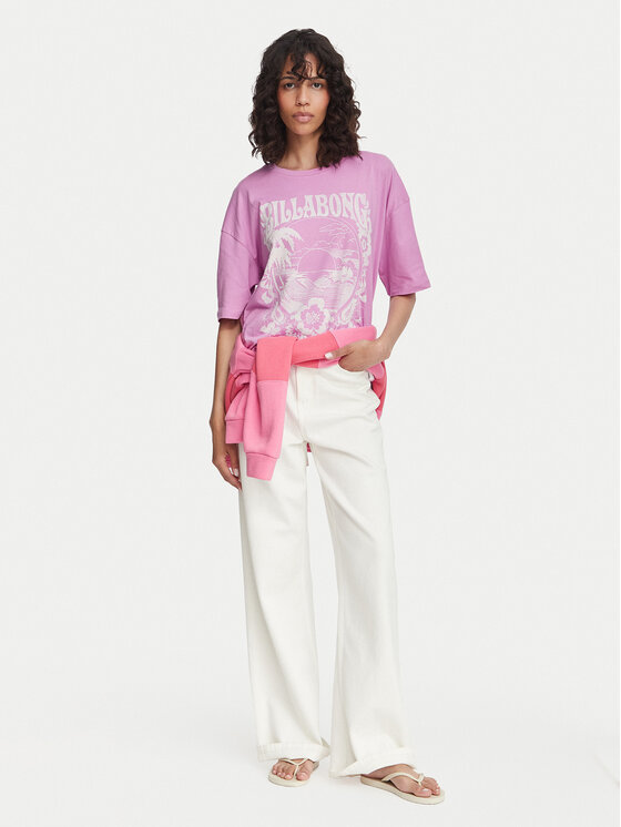 Billabong Billabong Camiseta Sweet Ride EBJZT00408 Rosa Oversize